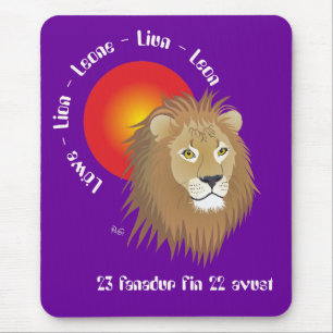 Mousepad Liun 23 fanadur fin 22 avust Mauspad