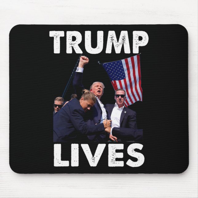Mousepad Live Donald Trump Mug Shot - Nunca rendam (Frente)