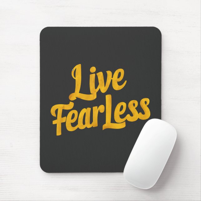 Mousepad Live Fearless - Motivation (Com mouse)