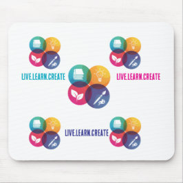 Mousepad Live.Learn.Criar Pad do Mouse