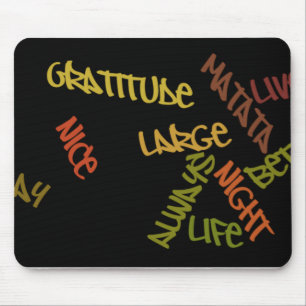 Mousepad Live Life Large Word Art Impressão