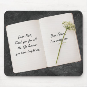 Mousepad Livro Aberto com Cotação Inspiradora