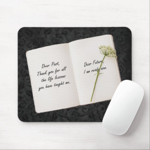 Mousepad Livro Aberto com Cotação Inspiradora