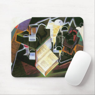 Mousepad Livro, cachimbo e óculos, Juan Gris, Cubismo Vinta