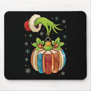 Mousepad Livro de enfeite de Natal retrô Natal Professor Li