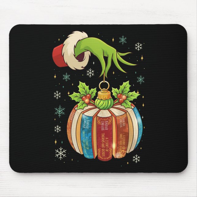 Mousepad Livro de enfeite de Natal retrô Natal Professor Li (Frente)