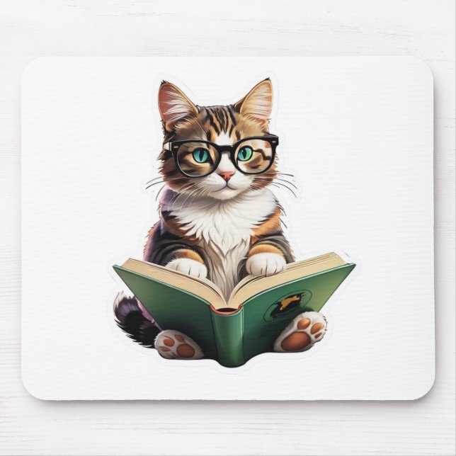 Mousepad Livro de Leitura de Cat (Frente)