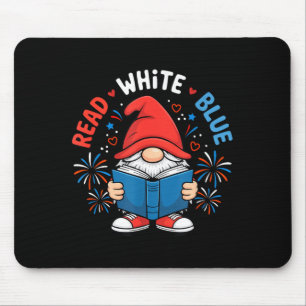 Mousepad Livro de Leitura do Gnome Branco Azul do Dia 4 de