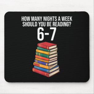 Mousepad Livro de Leitura Engraçado Professor 67 Seis Sete