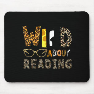 Mousepad Livro de leitura selvagem amante de livros infanti