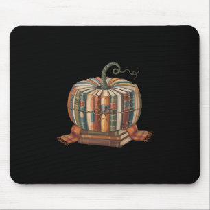 Mousepad Livro de Outono Abóbora Halloween Professor Biblio