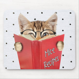 Mousepad Livro de Receitas de Leitura de Cat