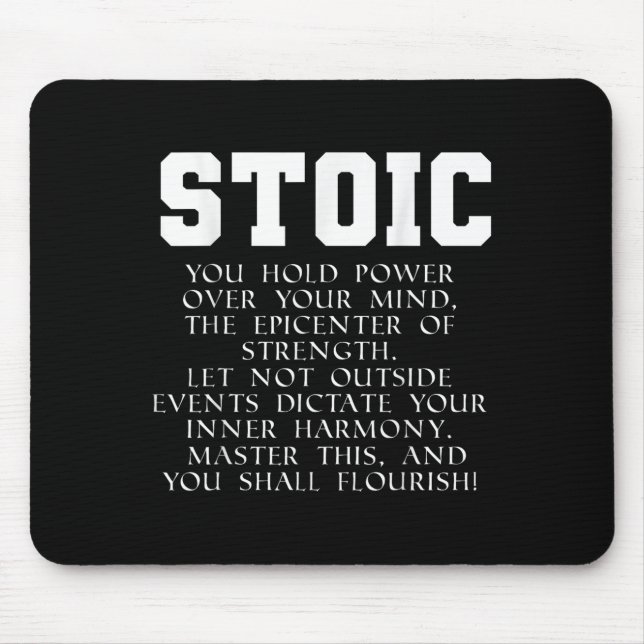 Mousepad Livro do Império Romano Citação Marcus Aurelius St (Frente)