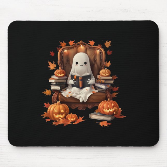 Mousepad Livro Fantasma Lendo Bompkin Gotheen Teache (Frente)