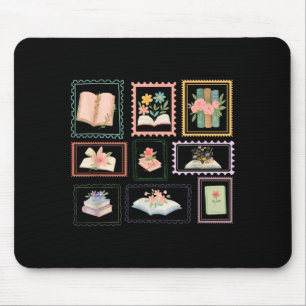 Mousepad Livro Selo Postal Livresco Selo Amante da Leitura