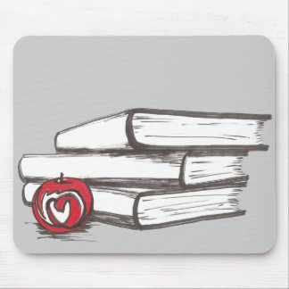 Mousepad Livros + Apple | customizável