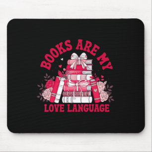 Mousepad Livros de Amante do Livro São Minha Linguagem do A