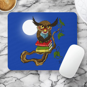 Mousepad Livros de Coruja