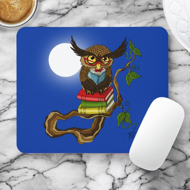 Mousepad Livros de Coruja (Criador carregado)