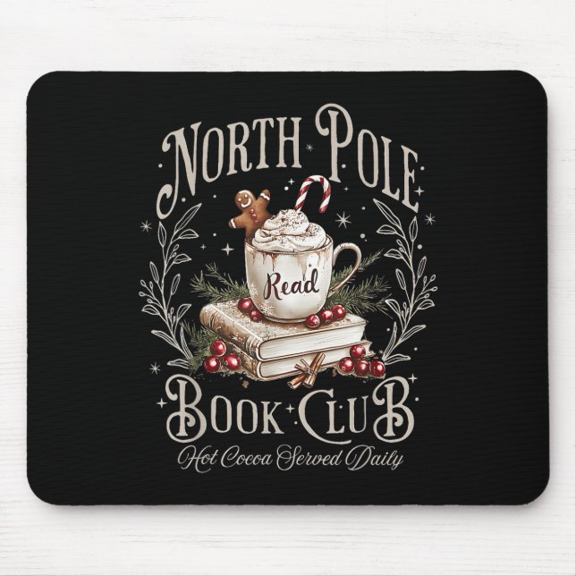 Mousepad Livros de Natal do Clube do Livro do Polo Norte Bo (Frente)