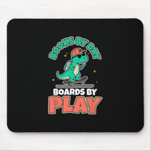 Mousepad Livros de Skate de Dinossauro Atividade Divertida 