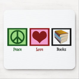 Mousepad Livros do amor da paz