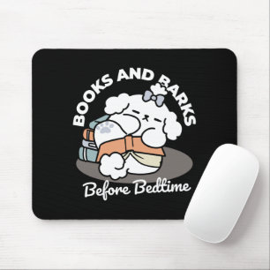 Mousepad Livros e Latidos - Design de Leitura de Cachorro S