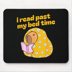 Mousepad Livros engraçados de capivara amante bibliotecário