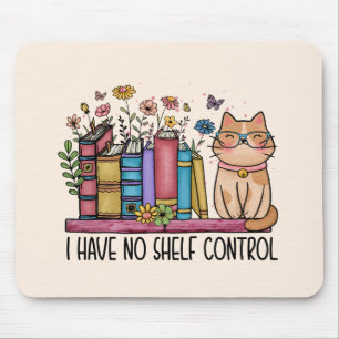 Mousepad Livros Florais e Gatos