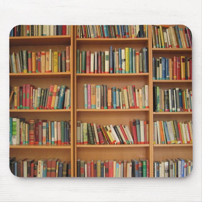 Mousepad Livros na prateleira (Frente)