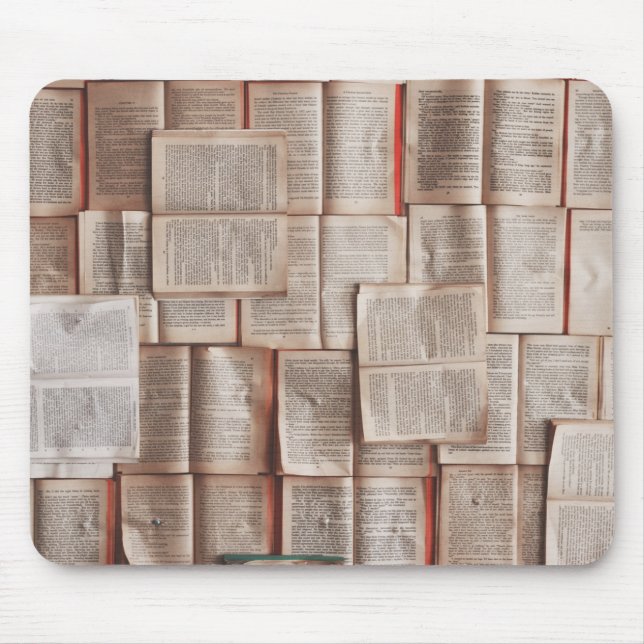 Mousepad Livros Vintage (Frente)