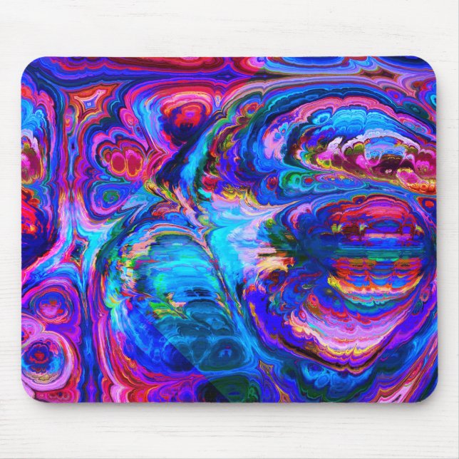 Mousepad Lixeira Moderna de Matizes Roxos (Frente)