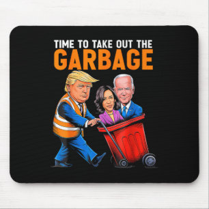 Mousepad Lixo Para Trump 2024, Hora Engraçada De Tirar Lixo