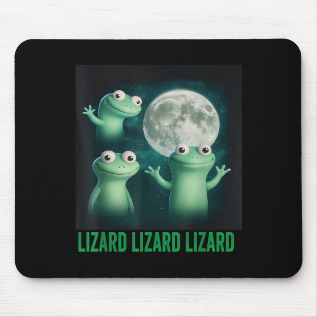 Mousepad Lizard Lizard Engraçado Lizard Moon Me Traindo (Frente)