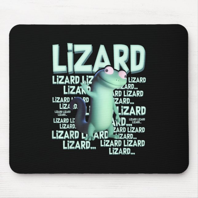 Mousepad Lizard Lizard Lizard Engraçada Memória Viral Tr (Frente)