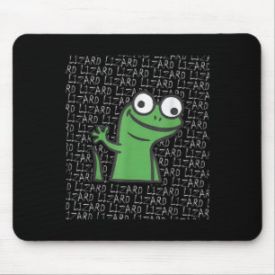 Mousepad Lizard Lizard Lizard Funny Weirdcore Animal Meme G
