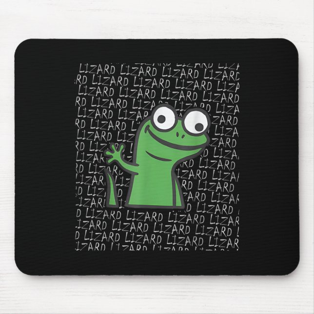 Mousepad Lizard Lizard Lizard Funny Weirdcore Animal Meme G (Frente)