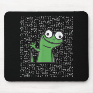 Mousepad Lizard Lizard Lizard Funny Weirdcore Animal Meme G