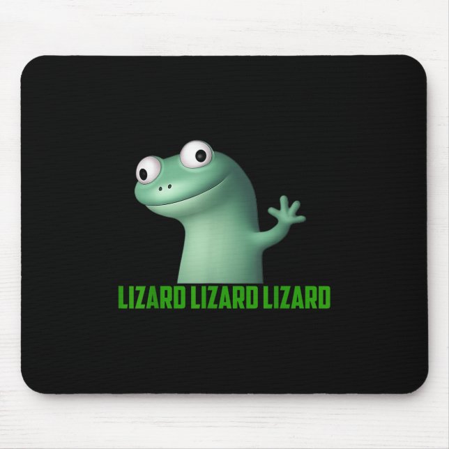 Mousepad Lizard Meme Lizard Lizard - Gráfico Engraçado (Frente)