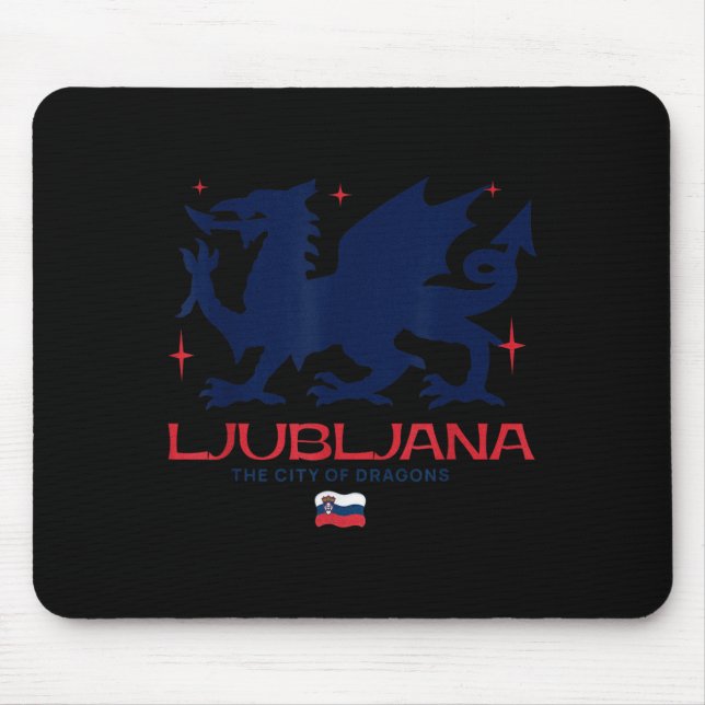 Mousepad Ljubljana Slovenia City Of Dragons Patriotic Drago (Frente)