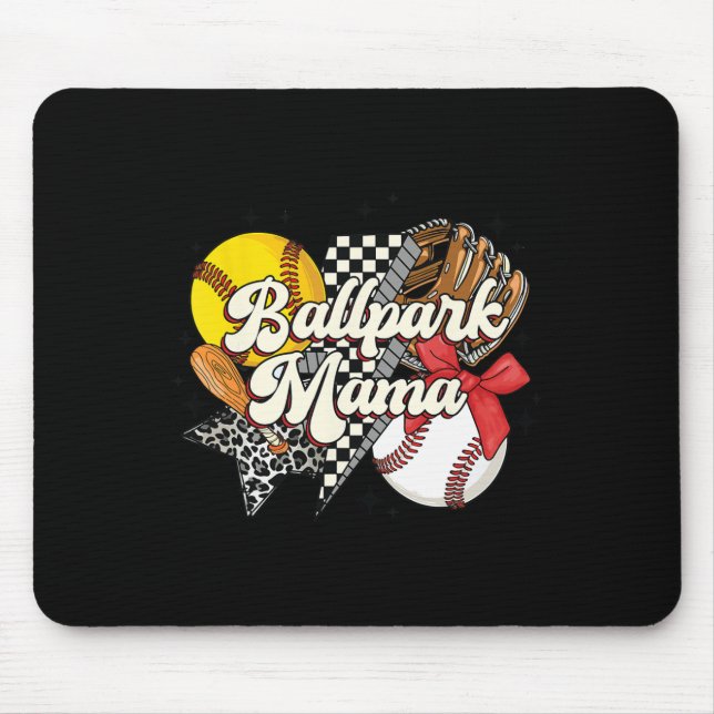 Mousepad Ll Park Mama. Vender a mãe do Dia de as mães flexí (Frente)