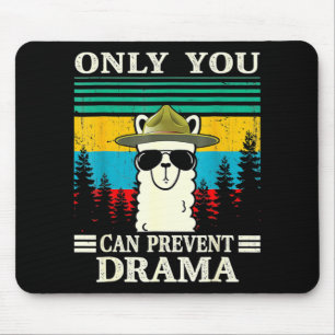 Mousepad Llama Acampando Apenas Você Pode Impedir Drama Vin
