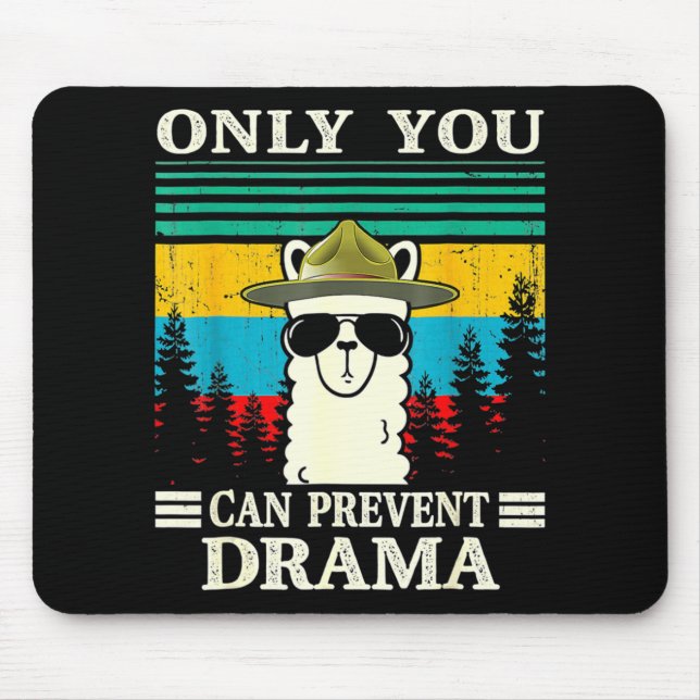 Mousepad Llama Acampando Apenas Você Pode Impedir Drama Vin (Frente)