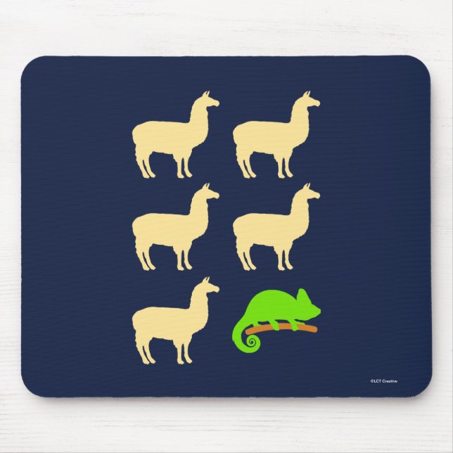 Mousepad Llama Llama Llama Llama Llama Chameleon (Frente)