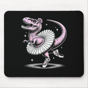 Mousepad Llet T-rex Dançando No Tutu E Chinelos