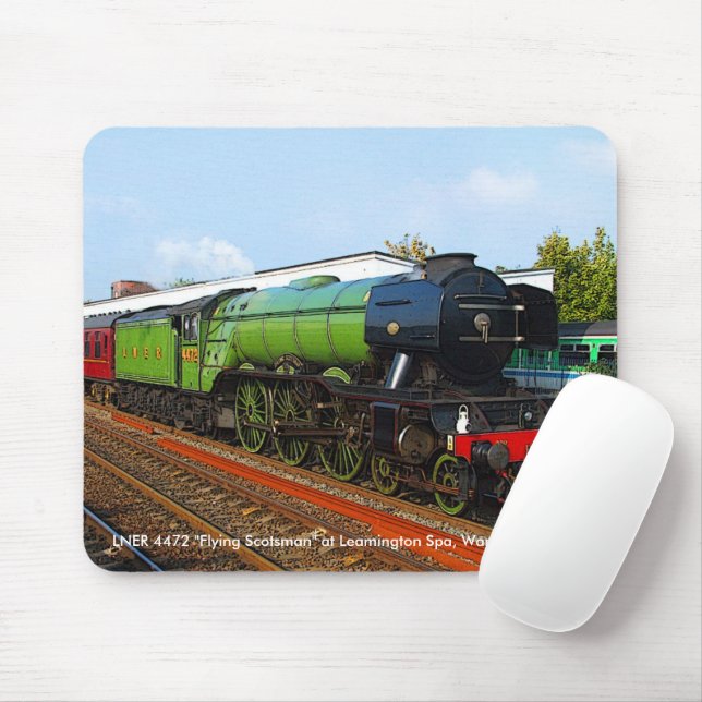 Mousepad LNER 4472 "Vazio de escocês" Motor a vapor (Com mouse)