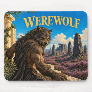 Mousepad Lobisomem, Monstro de Fantasia Gótica