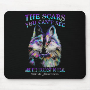 Mousepad Lobo As Cicatrizes Que Não Conseguem Ver São As Ma