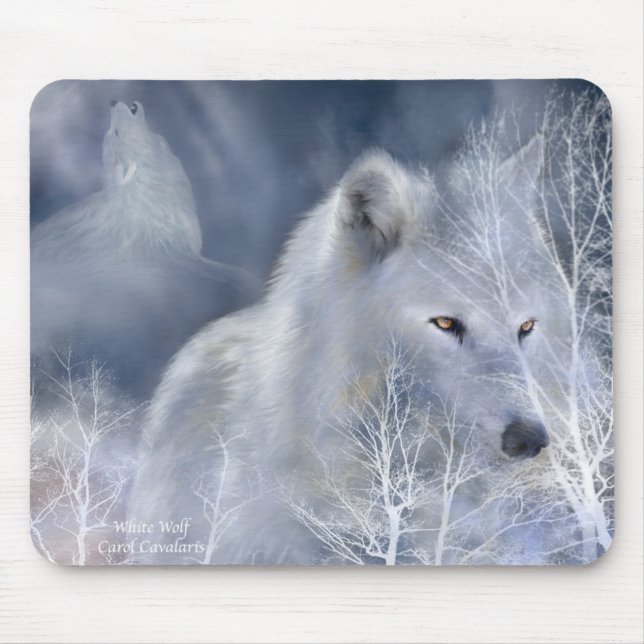Mousepad Lobo branco (Frente)