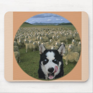 Mousepad Lobo com fome com carneiros